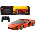 RC puldiga auto 1:24 Rastar Lamborghini Sian Oranž