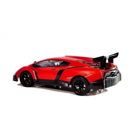RC puldiga sportauto, punane