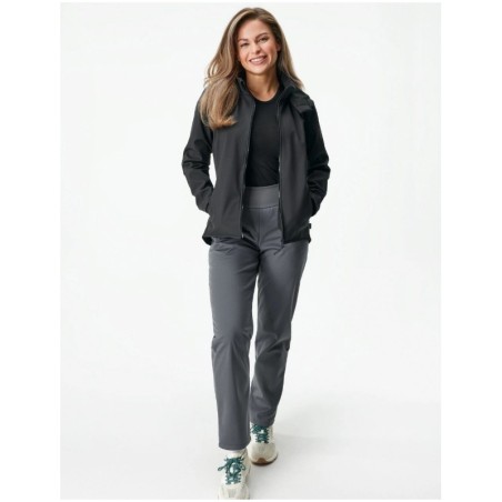 Naiste softshell jope fliisvoordiga Slim, must