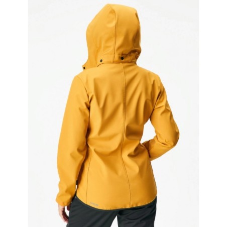 Naiste softshell jope fliisvoordiga Slim, sinep