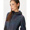Naiste softshell mantel, must/Dark Mandala