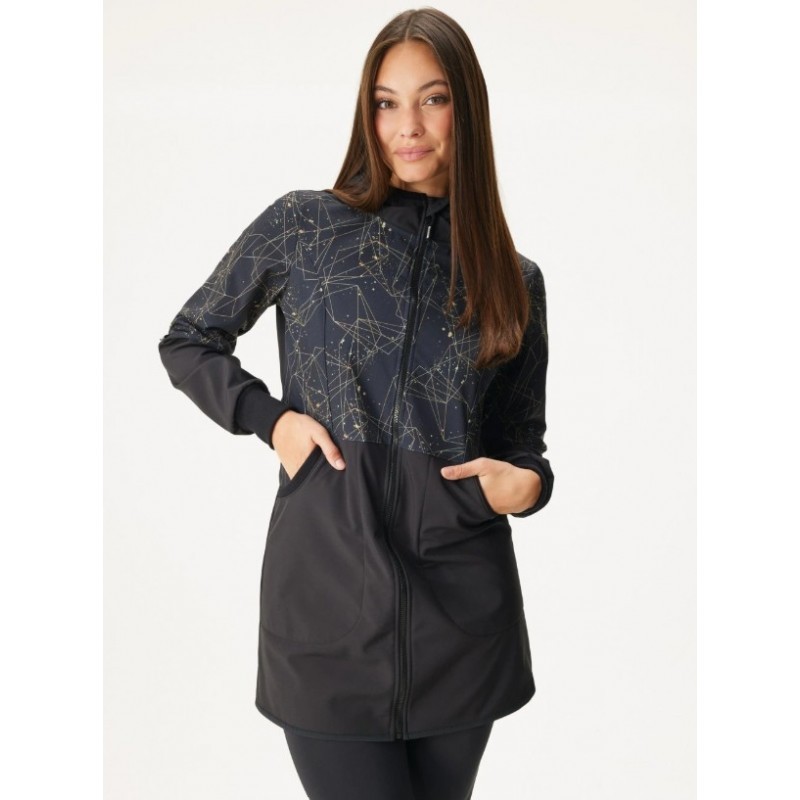 Naiste softshell mantel, must/Jewelry