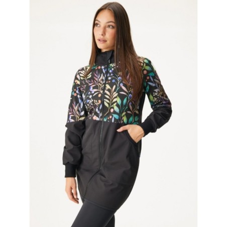 Naiste softshell mantel, must/Autumn Berry