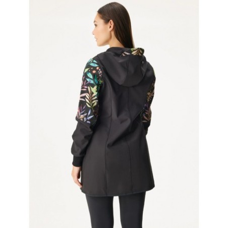 Naiste softshell mantel, must/Autumn Berry