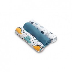 Musliin lapid 3-pakk – sinine
