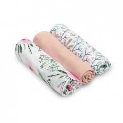 Musliin lapid 3-pakk – roosa