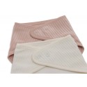 Bandana beebipõll, 2 tk, Velvet Rib - Wild Rose/Ivory