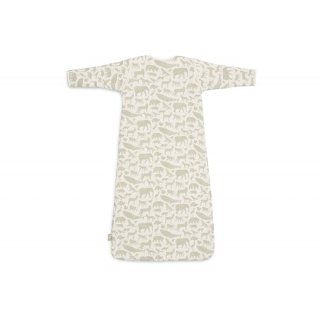 Magamiskott, 90 cm, eemaldatavad varrukad, Animals - Olive Green