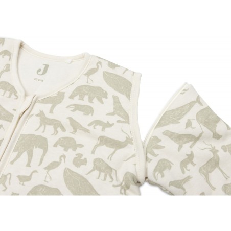 Magamiskott, 70 cm, eemaldatavad varrukad, Animals - Olive Green