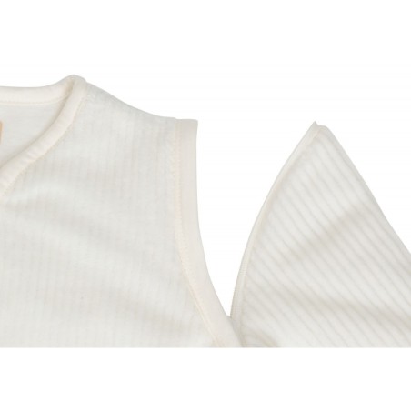 Beebi magamiskott eemaldatavad varrukad, 60cm Rib - Ivory