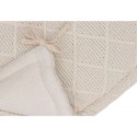 Voodipehmendus 180x30cm Check Knit - Oatmeal