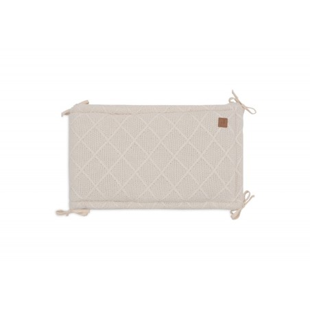 Voodipehmendus 180x30cm Check Knit - Oatmeal