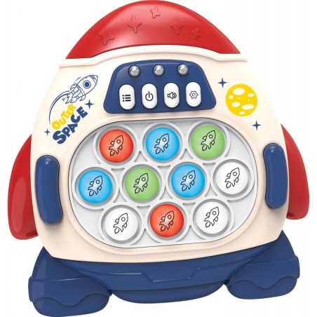 POP IT elektrooniline arkaadmäng, rakett, punane