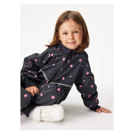 Softshell kombinesoon, must / õied