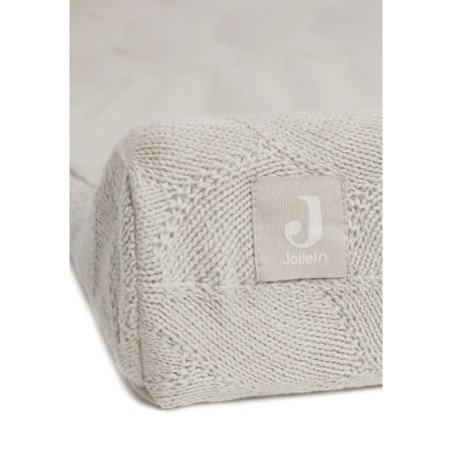 Mähkimisaluse kate kootud 50x70cm Shell Knit Nougat GOTS