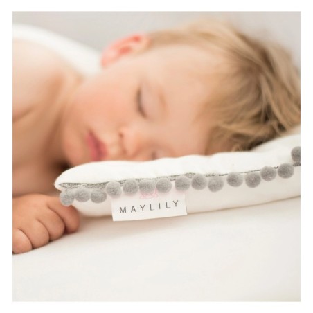 Beebipadi pompoms, 33x28cm, Stones Beige