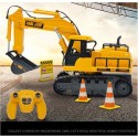 Suur kaugjuhitav ekskavaator Caterpillari roomikutel 7 funktsiooni Heli + aksessuaarid