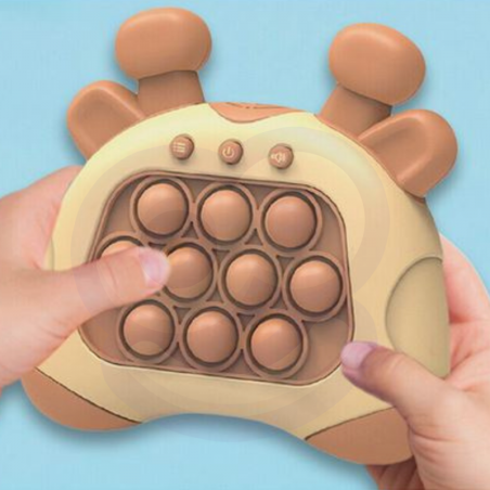 POP IT elektrooniline arkaadmäng kõrvadega, pruun