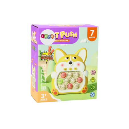 Arkaadmängukonsool Pop It Fox 7 mängu, roosa