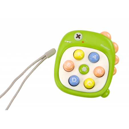 Arkaadmäng, tähed, dinosaurus, roheline