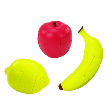 Harivad loogika puslekuubikud, õun-banaan-sidrun