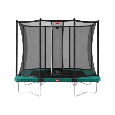 Batuut BERG Ultim Favorit Regular, ristkülikukujuline, 280 cm, roheline, Comfort turvavõrguga