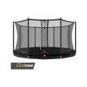 Batuut BERG Favorit InGround, 430 cm, must, Comfort turvavõrguga
