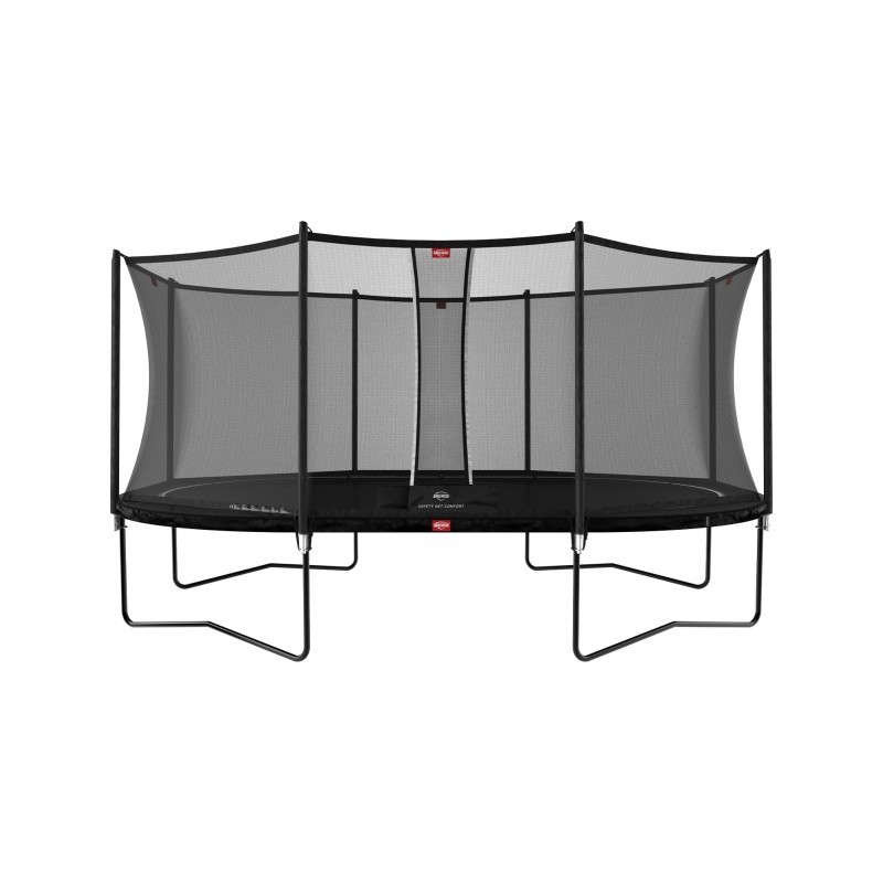 Batuut BERG Grand Favorit Regular, ovaalne 520x345 cm, must, Comfort turvavõrguga
