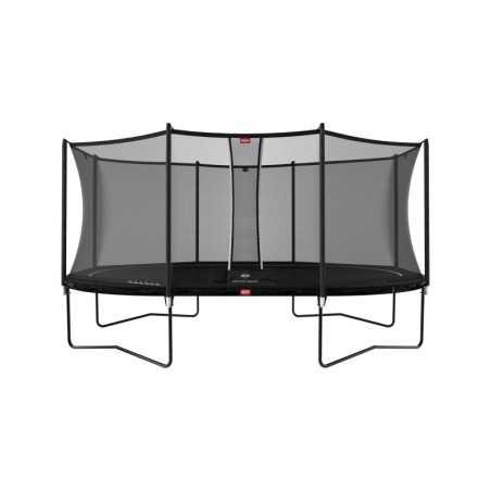 Batuut BERG Grand Favorit Regular, ovaalne 520x345 cm, must, Comfort turvavõrguga
