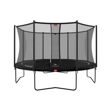 Batuut BERG Favorit Regular 380 cm, must, Comfort turvavõrguga