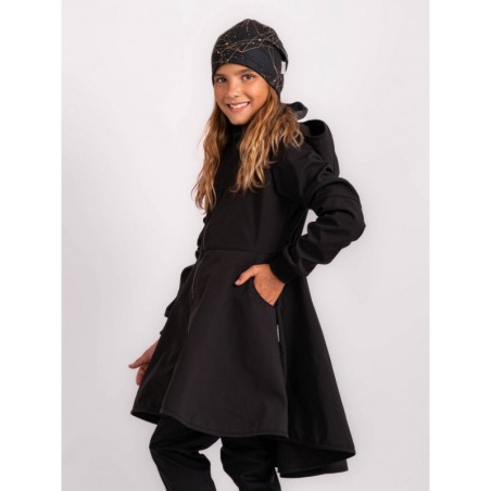 Laste softshell mantel fliisvoodriga Romantico, must