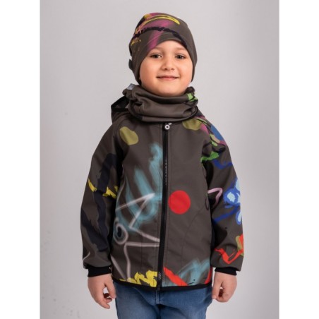 Laste torusall fliis, khaki fantasy