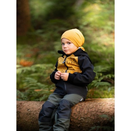 Puuvillane müts beanie, kollane