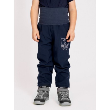 Softshell püksid fliisvoodriga Basic väikelastele, sinimust