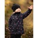 Laste softshell jope fliisvoodriga Basic, must / õied