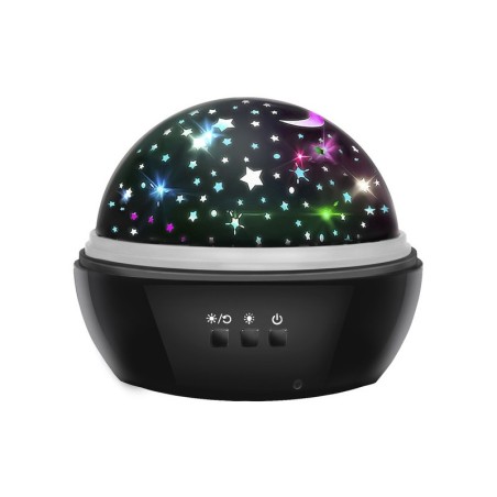 Öölamp projektor, must