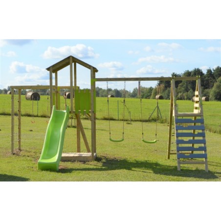 Klassikaline mänguväljak C12 liumägi-, ronimis- ja jõusaalimooduliga