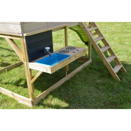 Mängumaja mänguväljak M22G hall (moodul mängumaja+platvorm+liumägi) + väliköök