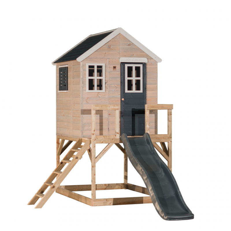 Mängumaja mänguväljak M22G hall (moodul mängumaja+platvorm+liumägi)