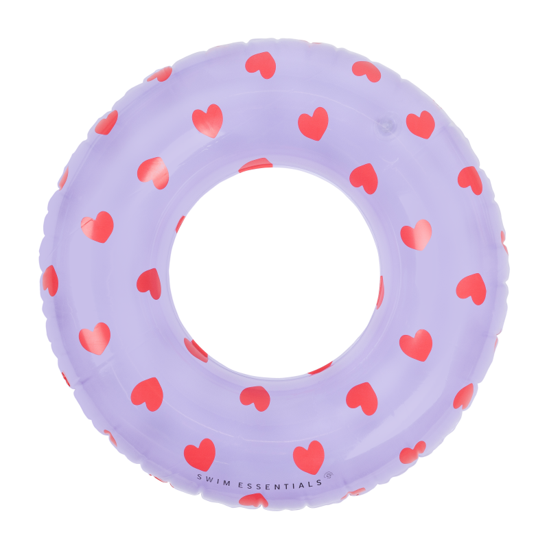 Ujumisrõngas Lilac Hearts Ø 55 cm