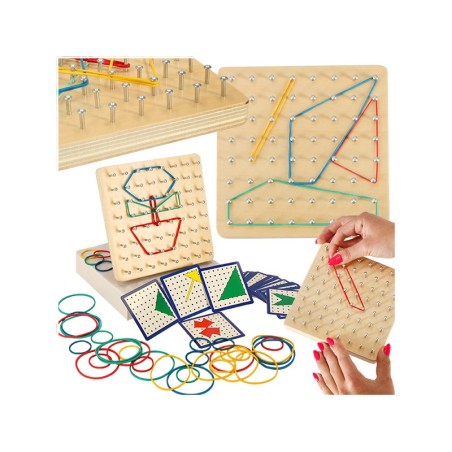 Puidust pusle, kummipaeladega kujundite loomine