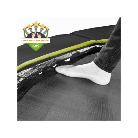 Batuut Exit Silhouette 427 cm, must, ohutusvõrgu ja vedrukattega