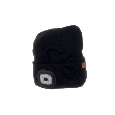 Soe müts taskulambiga, must