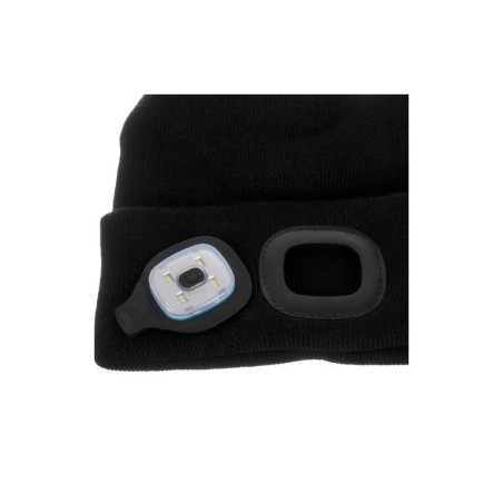 Soe müts taskulambiga, must