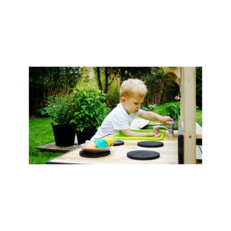 Puidust väliköök, mudaköök EXIT Yummy 100, looduslik, 98 x 102 x 53 cm