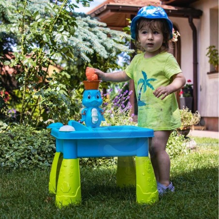 Veelaud 2in1 liivakasti + 9 aksessuaari