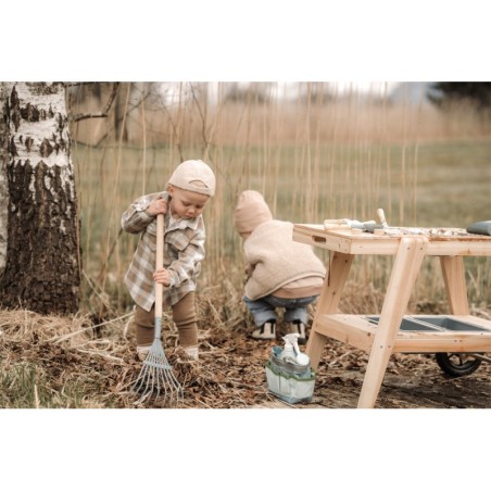 Mudaköök, kompaktne, naturaalne täispuit, 88 x 56 x 58 cm