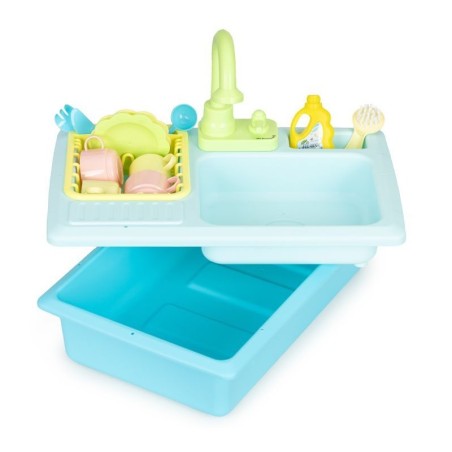 Köögivalamu veega täidetud kraaniga, 12 tarvikut, laste mänguasi