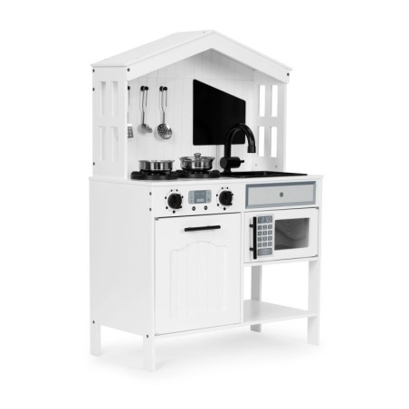 Puidust köök lastele, ahju, mikrolaineahju ja aksessuaaridega