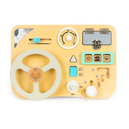 Puidust tegelustahvel rooliga